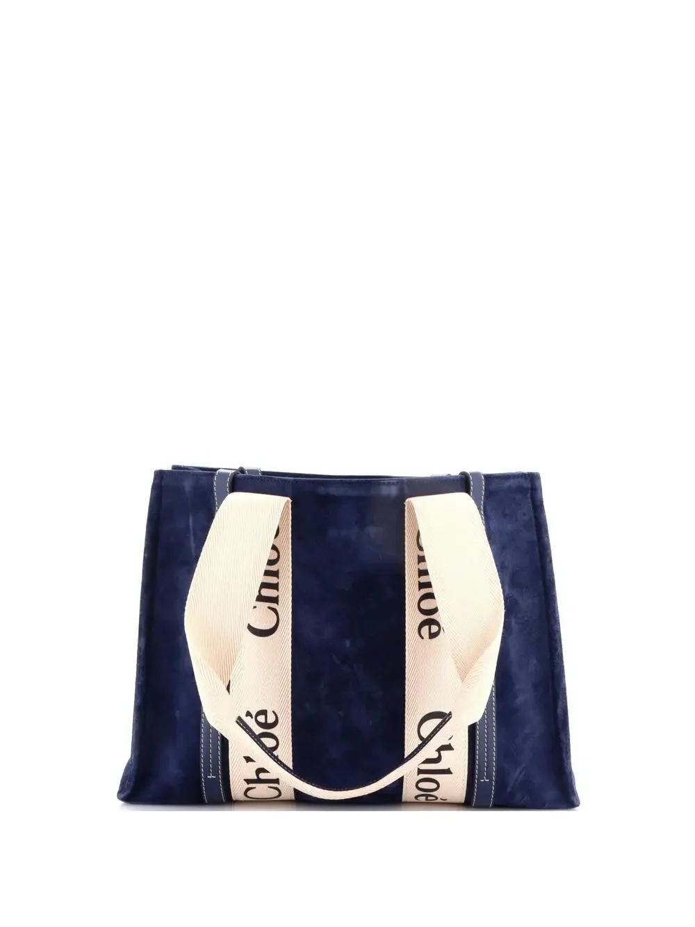 Chloe Woody Tote Suede With Canvas #339963C11B